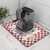 Tapete de Encimera Retro Transfronterizo de Tierra de Diatomeas Encimera de Cocina Absorbente Drenante Tapete Lavabo Salpicaduras Tapete Lavable Aislamiento Térmico