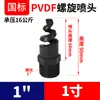Bocal espiral Rongsheng PP para dessulfurização e remoção de poeira, bocal de pulverização industrial, bocal para lavagem de gases de escape, bocal PVDF resistente a ácidos e álcalis.