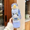 Taza de Agua Auténtica Nueva Sanrio para Niñas, Taza Térmica de Aspecto Elegante para la Escuela, Vaso con Popote Especial, Acero Inoxidable 316 de Grado Alimenticio