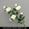 Flores Artificiales Blancas con Acabado de Alta Gama, Materiales Florales Realistas, Flores de Seda para Bodas al Aire Libre, Decoraciones de Bienvenida, Arreglos Florales, Flores Falsas, Materiales para Manualidades
