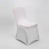 Funda Blanca para Silla de Hotel de Boda Tela Elástica para Banquete Engrosada Conectada Hotel de Boda Simple Moderno Textiles para el Hogar Europeos