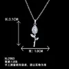 Collar para Mujer Transfronterizo Popular Collar de Perlas con Lazo Diseño de Nicho Versátil No se Desvanece Accesorios de Acero de Titanio de Gama Alta