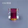 En Stock 15 Piezas Tapas para Botellas de Perfume, Carcasa Transparente Cuadrada, Tapas Metálicas de Colores, Accesorios para Botellas de Perfume, Al Por Mayor