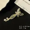 Grampo de Cabelo Elegante com Pérolas para Mulheres, Presilha de Metal com Laço Preto, Presilha Lateral de Alto Padrão, Presilha para Franja, Simples Presilha Bico de Pato