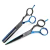 Tesoura de Cabeleireiro Premium 5,5 polegadas Preto Dourado, Tesoura de Corte de Cabelo, Tesoura Reta, Tesoura de Franja, Tesoura Desbastadora, Estilo Semi-Ergonômico