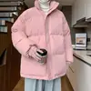 Abrigo de algodón para pareja de invierno, moderno y cálido, chaqueta acolchada gruesa para hombres y mujeres, casual, holgado, a la moda, versátil, abrigo con cuello alto engrosado