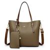 Bolso Tote de Diseño Único Madre-Hijo para Mujer, Bolso de Mano Suave de Cuero de Gran Capacidad con Correa Ancha para el Hombro, Versátil Set de Dos Piezas Cruzado