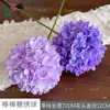 Novos Pirulitos de Simulação Hortênsias Flores de Haste Única para Casamento Flores de Hortênsia Materiais de Flores para Casamento Decoração de Casa Atacado