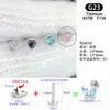 Tachuela para Oreja de Aleación de Titanio G23 de 1.2 mm de Espesor con Rosca Interna, Estilo Dulce y Fresco, Tachuela para Cartílago de Oreja con Circonita en Forma de Corazón, Joyería para Piercing Dental Extendida