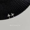 Clips para Orejas de Disco de Bobina de Mosquito Asteroide de Circonita Micro-Incrustada para Viajeros a la Moda, Aretes Simples Versátiles de Alta Gama para Mujeres