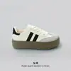 Zapatillas de Entrenamiento Alemanas para Mujer 2026 Modelo Nuevo Primavera y Otoño Suela Gruesa Versátiles Retro Moda Casual Venta al por Mayor Zapatos Blancos