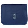 Nova Necessaire de Sarja com Tampa Flip-Top, Bolsa de Cosméticos Portátil de Viagem para Segurar na Mão, Bolsa de Armazenamento Impermeável de Grande Capacidade, Atacado do Fabricante