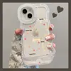 Funda Colorida con Forma de Corazón Adecuada para Apple 17 Pro Max, iPhone 15 Doble Soporte, 16 Transparente Xiaomi 14 Silicona