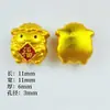 Colgante de Aleación Estilo Chino Zodiaco Oveja Encanto de Oveja Pequeña de Dibujos Animados Tejido a Mano con Cuerda Roja Joyería DIY Accesorios de Año de Nacimiento