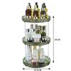 Tocador de Lujo Ligero Transfronterizo Cosméticos Estante de Almacenamiento Giratorio Baño Escritorio Bandeja Estante de Almacenamiento para Perfumes y Productos para el Cuidado de la Piel