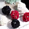Nuevas Cuentas de Terciopelo Vintage Dobles C con Agujero Recto para DIY, Cuentas Sueltas para Cadenas de Teléfono, Llaveros, Cadenas de Bolsos y Accesorios de Joyería