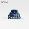El nuevo pasador de pinza de calabaza degradado estilo francés de Wjia es sofisticado y elegante, un accesorio para el cabello tipo pinza de tiburón para peinado semi-recogido de color oscuro