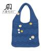 Bolso de hombro de lana para mujer, bordado a mano con ganchillo de Amazon, tejido a mano, bolso de compras de punto Mori Girl.