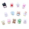 Mini Colección de Animales Pegamento de Resina Crema Accesorios DIY Funda de Teléfono Móvil Zapato con Agujero Pasador de Pelo Parche Lote