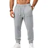 Pantalones Jogger de Punto Trenzado Jacquard para Hombre 2026 con Cintura Elástica de Cordón Pantalones Deportivos Casuales