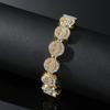 AliExpress Nova Pulseira de Diamante Smiley Hip Hop Moda Europeia e Americana Cool Boate Didi Pulseira Masculina