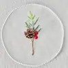 Accesorios Navideños Transfronterizos Piñas Bayas Artificiales Navideñas Decoración Navideña Copos de Nieve Hojas de Pino Ramos de Bayas Rojas