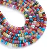 2x4mm Color Mixto Piedra Natural Cuentas de Ábaco Cuentas Espaciadoras Cuentas de Rueda Cuentas Espaciadoras Cuentas Planas Cuentas para Hilo Joyería DIY