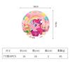 Transfronterizo En Stock Tema de dibujos animados de Pony Rosa Suministros para fiesta de cumpleaños infantil Plato de papel Mantel Banderín Cuchillo Tenedor Cuchara Juego