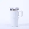 Taza de Agua de Acero Inoxidable al Vacío de Doble Capa de 14 oz con Popote, Aislamiento para Hielo, Asa Mini, Segunda Generación, Portavasos para Coche