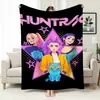 Manta de Sofá de Oficina Temática de Caza de Grupo Femenino de Kpop, Manta Estampada de Franela, Manta para Siesta de Mercancía Transfronteriza, Manta Cubierta