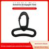 Gancho rotativo de plástico preto de 55mm gancho universal multifuncional mosquetão de mochila gancho de alça acessórios para bagagem