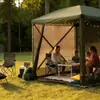 Tienda de Campaña Hexagonal Resistente a la Intemperie para Exteriores Transfronteriza con Visibilidad de Seis Lados, Venta al por Mayor Personalizada OEM