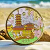 Liquidação de Estoque: Ímã de Geladeira Lanterna Metálica Luminosa do Templo de Confúcio Qinhuai do Museu de Nanjing, Lembrança Cultural e Criativa Turística