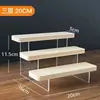 Soporte de Exhibición de Escalón de Acrílico Panel de Madera Maciza Engrosado Figuras de Acción Juguetes Cosméticos Fuerte Capacidad de Carga Soporte de Exhibición para Almacenamiento de Suculentas