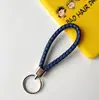 Chaveiro de corda de couro trançado com detalhes chaveiro de casal chaveiro de carro pequeno presente chaveiro colorido atacado