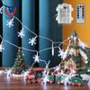Luzes de Floco de Neve de Natal Decoração, Luzes de Natal Fio de Cobre Luzes de Fada a Pilha Quarto Casa Interior Exterior Decoração de Árvore de Natal