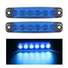 Venda Direta de Fábrica Caminhão 6 LEDs Luz Lateral Longa Luz Lateral de Caminhão Reboque Reboque Alto Brilho Impermeável Luz de Sinalização Luz de Canto