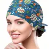 Gorro quirúrgico de algodón puro para doctoras y enfermeras, pañuelo para la cabeza dental y oral, turbante a prueba de aceite, gorro para dormir