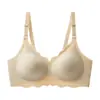 Fábrica transfronteiriça, sutiã sem costura popular estilo europeu e americano, plus size, design ondulado, fino, para seios grandes, push-up, sem aro, em estoque