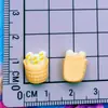 Mini Serie de Comida y Juego Manzana Confitada Taza de Café Pastelito Perrito Caliente Tostada Manicura Pasador Juguete Accesorios de Resina