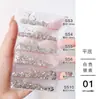Nova Bolsa com 6 Compartimentos para Pedrarias de Nail Art, Pedrarias de Vidro Ab Brancas, Pedrarias Flat-Back Super Brilhantes, Pedrarias Mistas, Atacado do Fabricante
