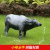 Escultura de Menino Pastor Montado em Búfalo para Exterior, Animal de Fazenda em Fibra de Vidro, Modelo de Chão para Parque e Paisagem Florestal, Grandes Ornamentos