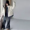 Abrigo de algodón de invierno para niñas 2026 nuevo casual estilo coreano a cuadros con capucha de algodón para niñas mayores, cálido estilo invernal