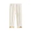 Pantalones Largos de Cintura Media Estilo Coreano para Niñas Primavera y Otoño Leggings para Recién Nacidos Seguridad Clase A Sin Abertura en la Entrepierna Estilo Delgado