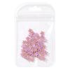 Joias japonesas para unhas com cinco pétalas de flores, atacado, acessórios estéreo para unhas com diamantes e flores coloridas