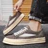 TikTok Zapatillas Explosivas para Hombre Verano 2025 Malla Hueca Transpirable Cuero Zapatos Casuales Combinación de Colores Suela Suave Todo Combinable Zapatos de Moda