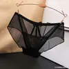 Ropa Interior de Encaje Negro para Mujer Algodón Puro Entrepierna Transpirable Cintura Baja Sin Costuras Sexy Malla Fina Chica Joven Tallas Grandes Bragas