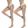 Medias brillantes para mujer estilo AliExpress transfronterizo, 15D de cintura alta con efecto aceitoso, se pueden etiquetar y enviar en nombre de los clientes