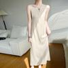 Vestido de Suspensório de Cetim de Luxo Leve de Alta Qualidade Comprimento Médio Feminino Primavera e Verão Roupa Interna Acetato Saia Francesa