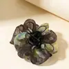 Presilha de cabelo floral extra grande para mulheres, de alta qualidade, adequada para cabelos grossos, presilha de tubarão para a parte de trás da cabeça, acessório de cabelo